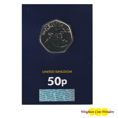 2019 BU 50p Coin (Card) - The Gruffalo